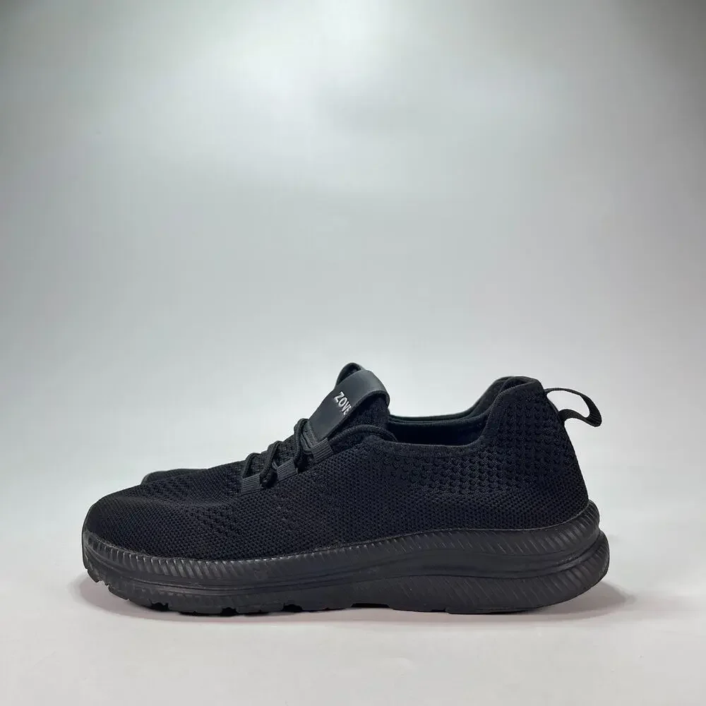 ZOVE Black Lightweight Sneakers Casual Athletic Shoes Women's Size US 9.5 EU 40